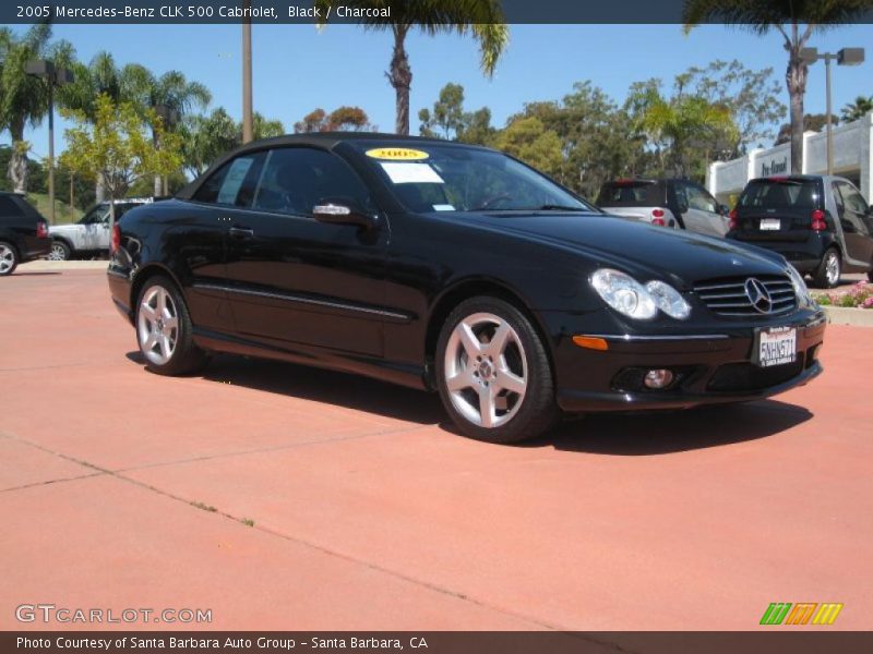 Black / Charcoal 2005 Mercedes-Benz CLK 500 Cabriolet