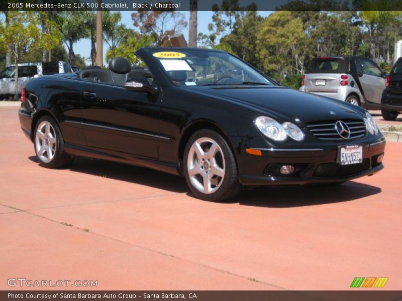 Black / Charcoal 2005 Mercedes-Benz CLK 500 Cabriolet
