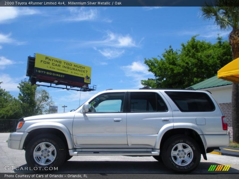 Millennium Silver Metallic / Oak 2000 Toyota 4Runner Limited 4x4