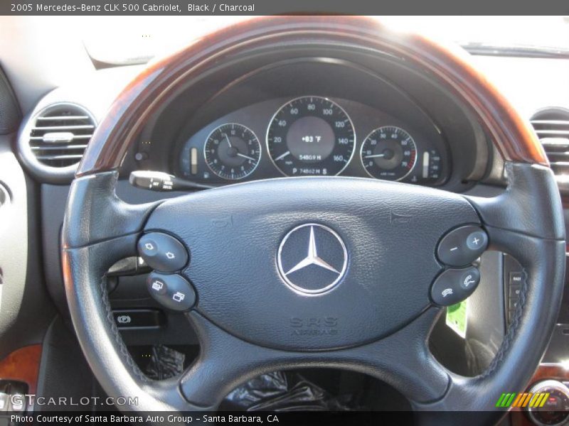Black / Charcoal 2005 Mercedes-Benz CLK 500 Cabriolet