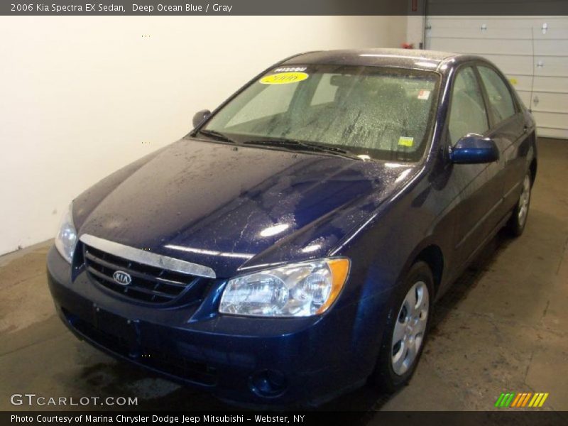 Deep Ocean Blue / Gray 2006 Kia Spectra EX Sedan