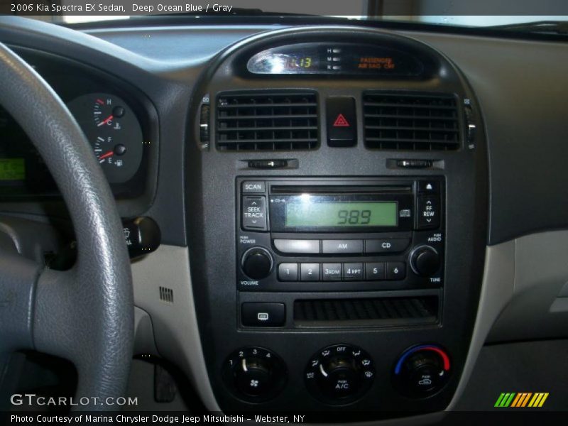 Deep Ocean Blue / Gray 2006 Kia Spectra EX Sedan