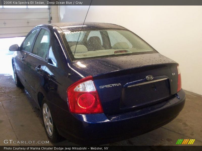 Deep Ocean Blue / Gray 2006 Kia Spectra EX Sedan