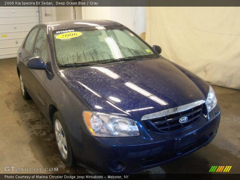 Deep Ocean Blue / Gray 2006 Kia Spectra EX Sedan