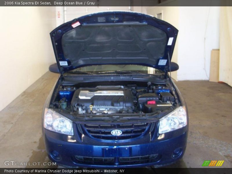 Deep Ocean Blue / Gray 2006 Kia Spectra EX Sedan