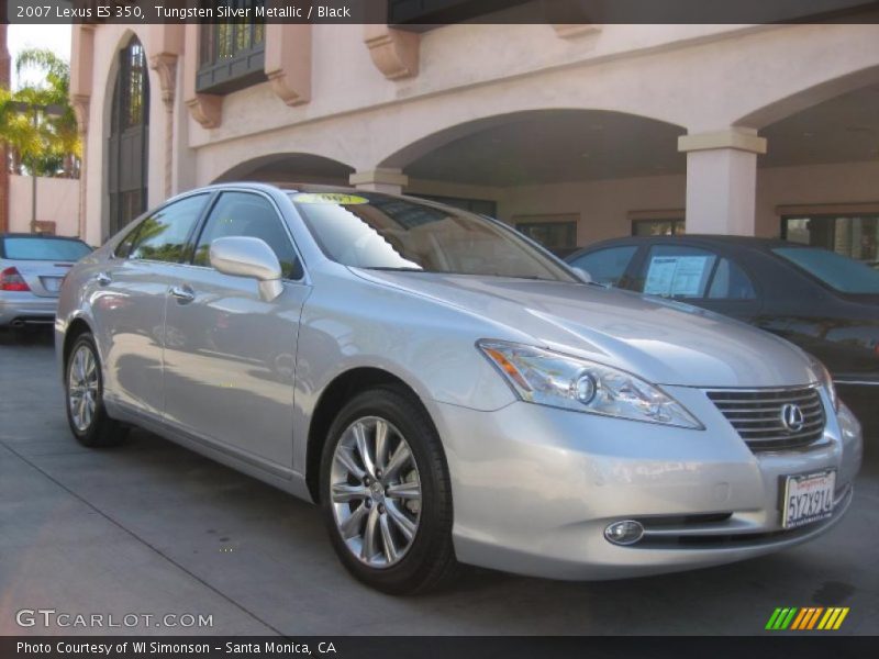 Tungsten Silver Metallic / Black 2007 Lexus ES 350