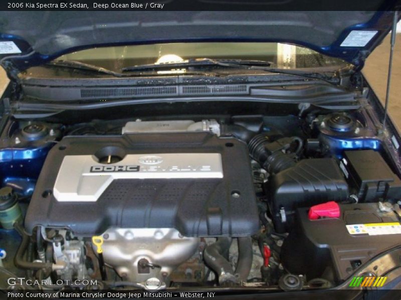 Deep Ocean Blue / Gray 2006 Kia Spectra EX Sedan