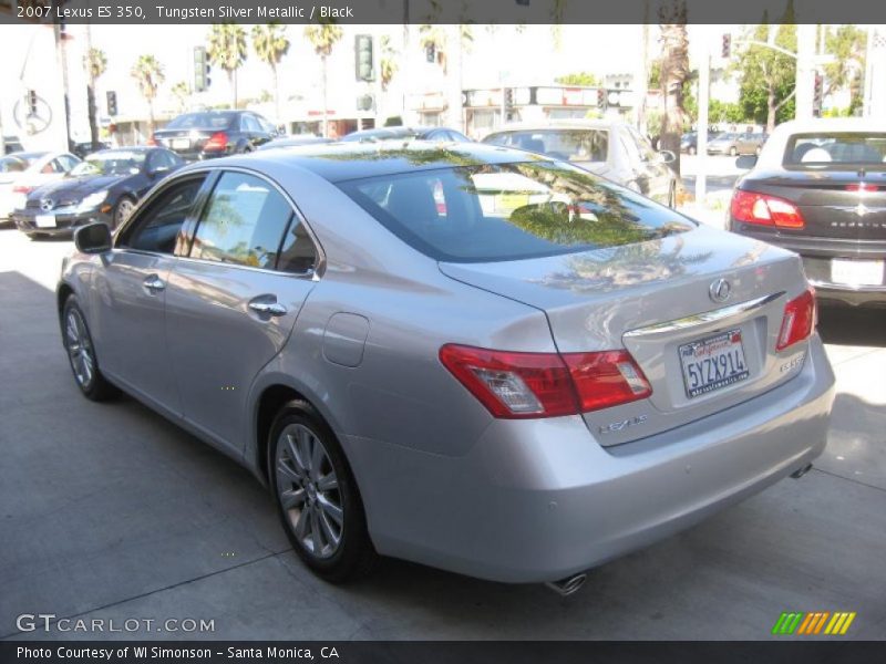 Tungsten Silver Metallic / Black 2007 Lexus ES 350