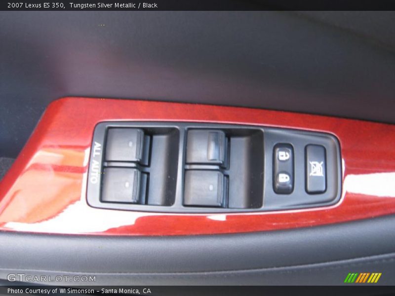 Tungsten Silver Metallic / Black 2007 Lexus ES 350