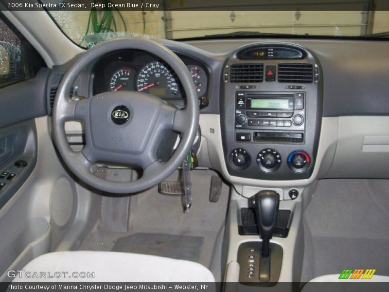 Deep Ocean Blue / Gray 2006 Kia Spectra EX Sedan