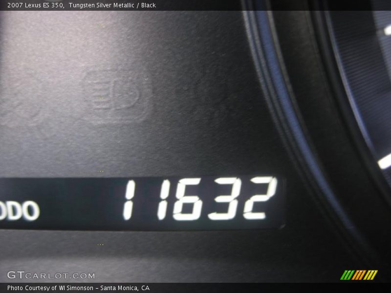 Tungsten Silver Metallic / Black 2007 Lexus ES 350