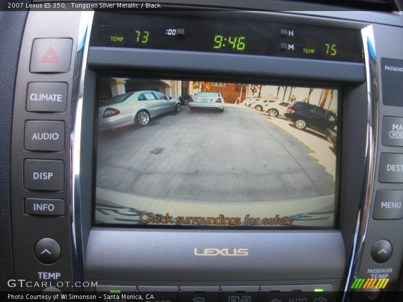 Tungsten Silver Metallic / Black 2007 Lexus ES 350