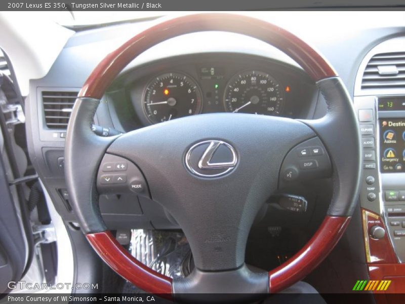 Tungsten Silver Metallic / Black 2007 Lexus ES 350