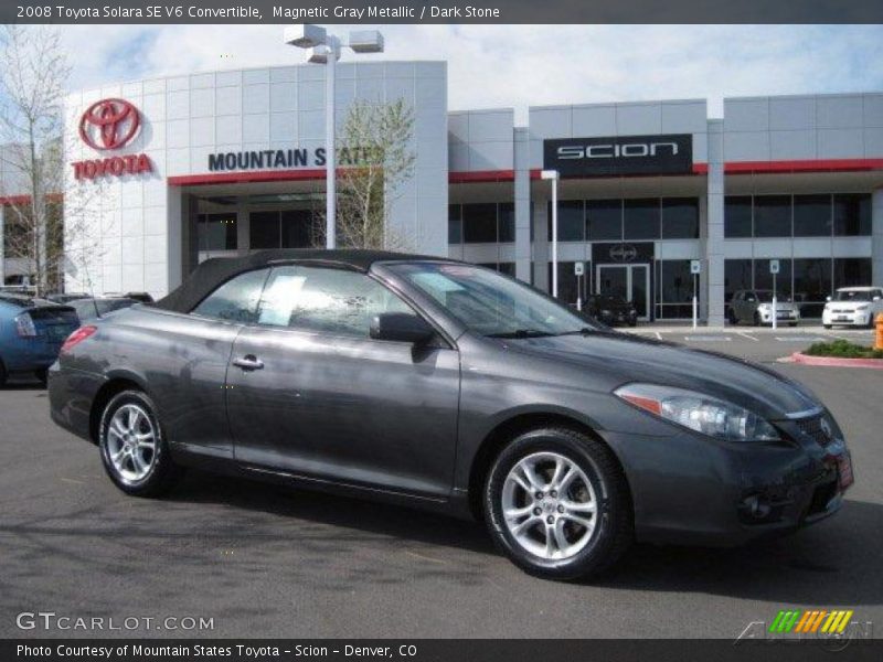 Magnetic Gray Metallic / Dark Stone 2008 Toyota Solara SE V6 Convertible