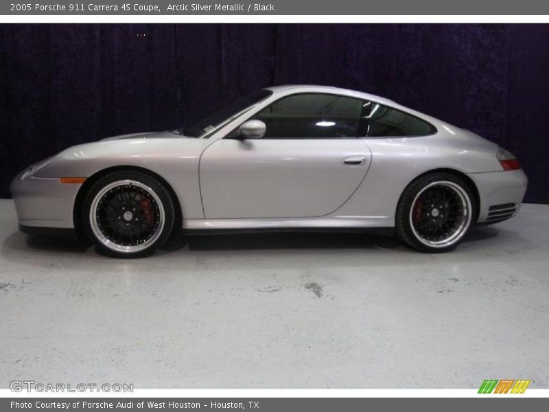Arctic Silver Metallic / Black 2005 Porsche 911 Carrera 4S Coupe