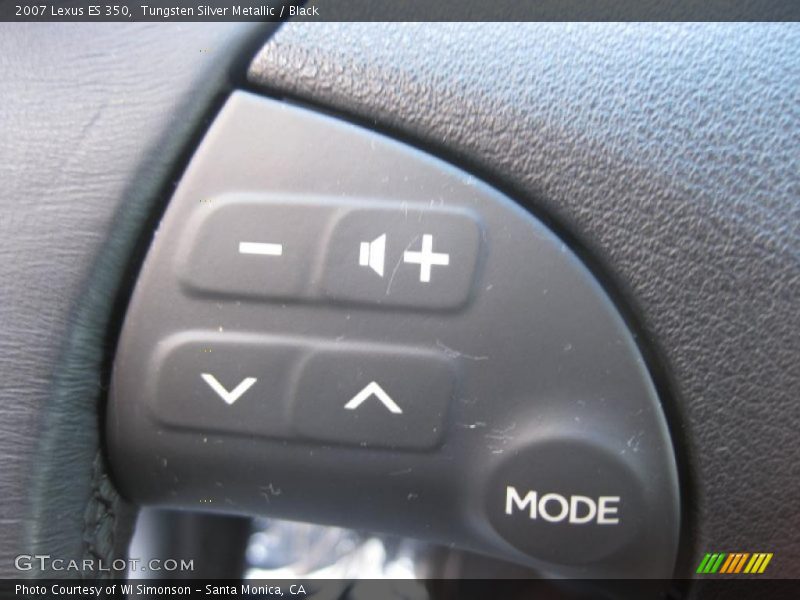 Tungsten Silver Metallic / Black 2007 Lexus ES 350