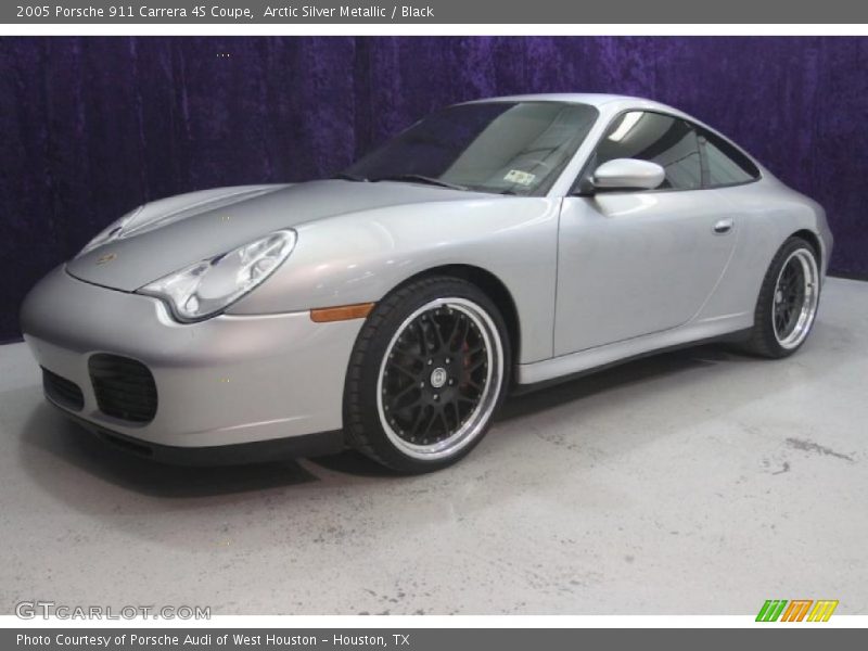 Arctic Silver Metallic / Black 2005 Porsche 911 Carrera 4S Coupe