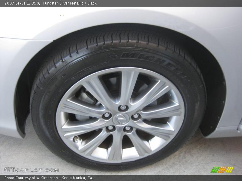 Tungsten Silver Metallic / Black 2007 Lexus ES 350