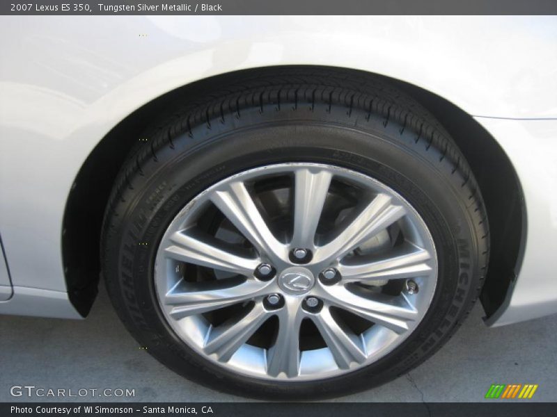 Tungsten Silver Metallic / Black 2007 Lexus ES 350