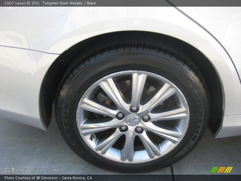 Tungsten Silver Metallic / Black 2007 Lexus ES 350