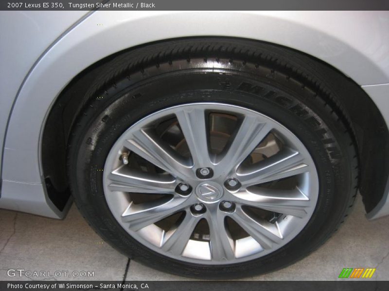 Tungsten Silver Metallic / Black 2007 Lexus ES 350