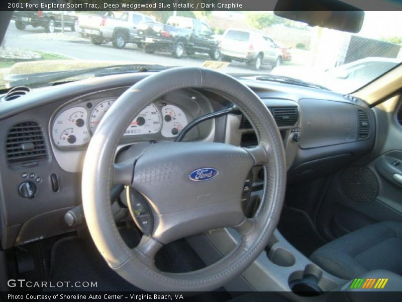 Deep Wedgewood Blue Metallic / Dark Graphite 2001 Ford Explorer Sport Trac