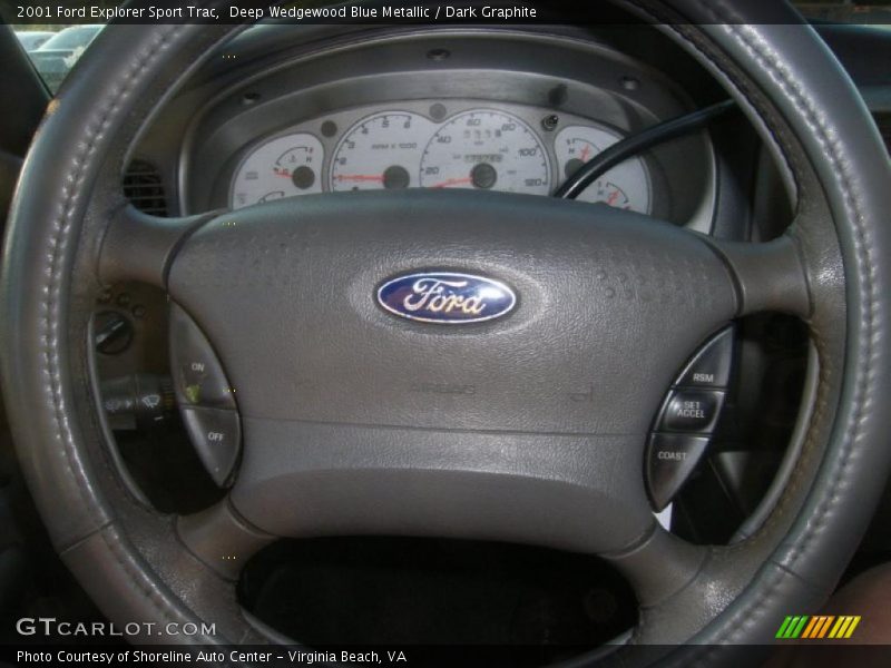 Deep Wedgewood Blue Metallic / Dark Graphite 2001 Ford Explorer Sport Trac