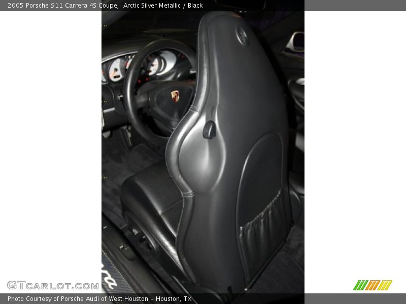 Arctic Silver Metallic / Black 2005 Porsche 911 Carrera 4S Coupe