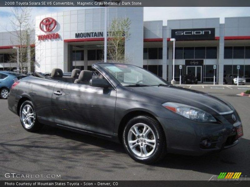 Magnetic Gray Metallic / Dark Stone 2008 Toyota Solara SE V6 Convertible