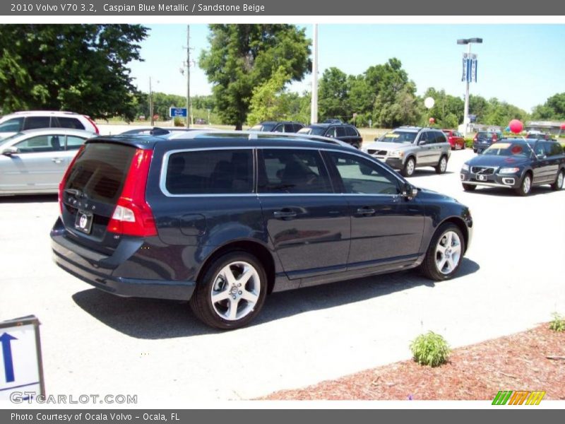 Caspian Blue Metallic / Sandstone Beige 2010 Volvo V70 3.2