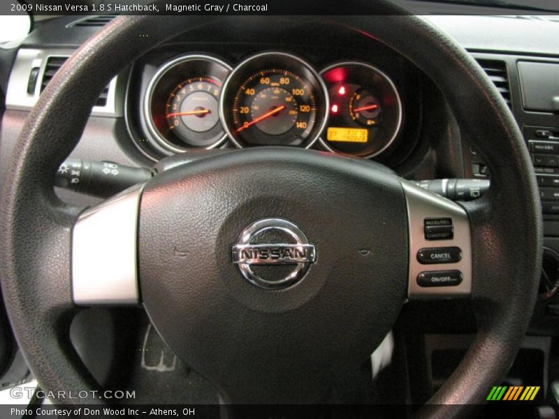 Magnetic Gray / Charcoal 2009 Nissan Versa 1.8 S Hatchback