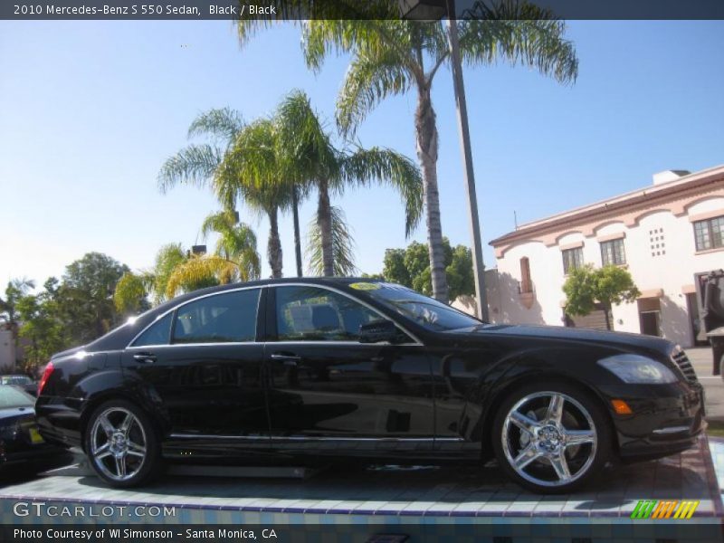 Black / Black 2010 Mercedes-Benz S 550 Sedan