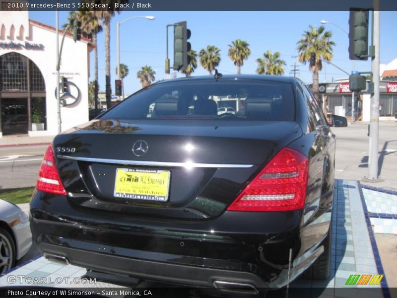 Black / Black 2010 Mercedes-Benz S 550 Sedan