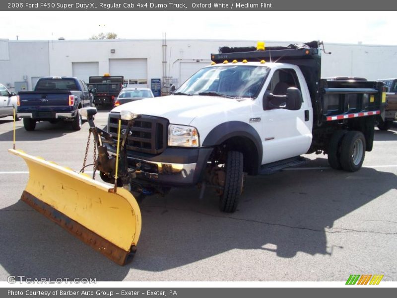 Oxford White / Medium Flint 2006 Ford F450 Super Duty XL Regular Cab 4x4 Dump Truck