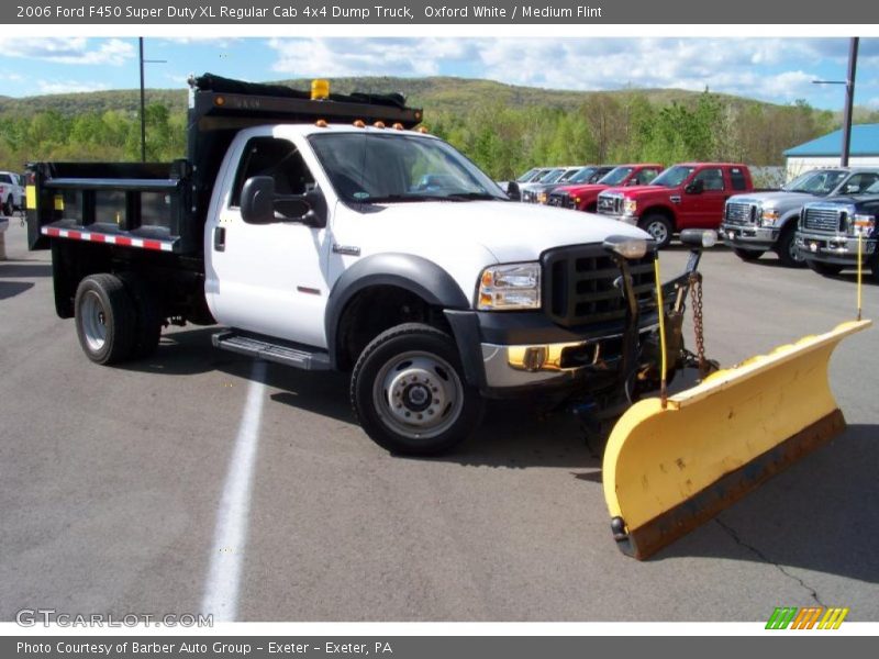 Oxford White / Medium Flint 2006 Ford F450 Super Duty XL Regular Cab 4x4 Dump Truck
