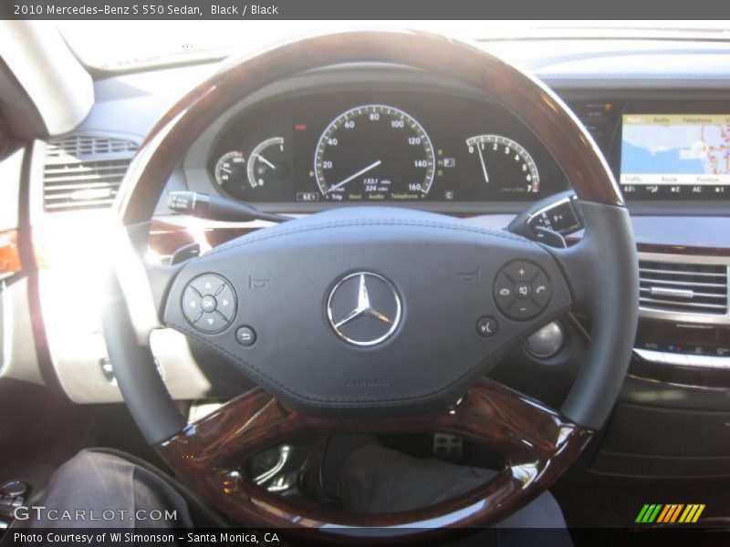 Black / Black 2010 Mercedes-Benz S 550 Sedan