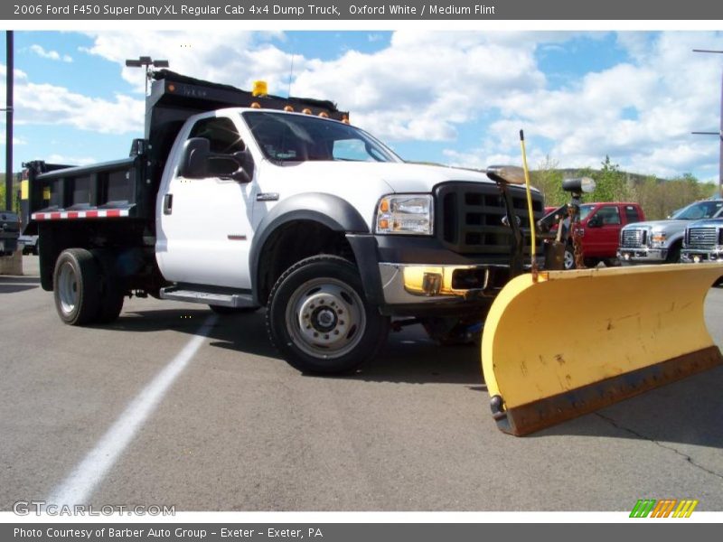 Oxford White / Medium Flint 2006 Ford F450 Super Duty XL Regular Cab 4x4 Dump Truck