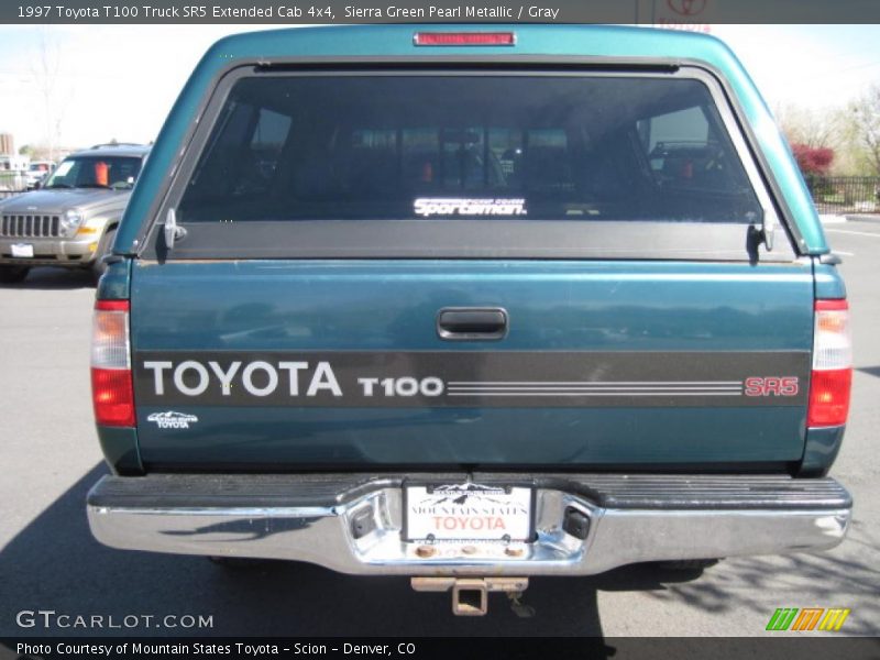 Sierra Green Pearl Metallic / Gray 1997 Toyota T100 Truck SR5 Extended Cab 4x4