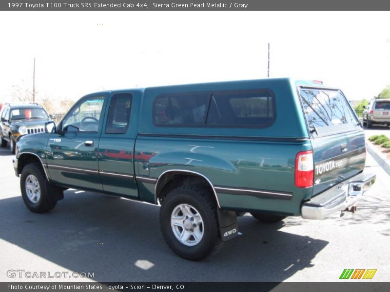 Sierra Green Pearl Metallic / Gray 1997 Toyota T100 Truck SR5 Extended Cab 4x4