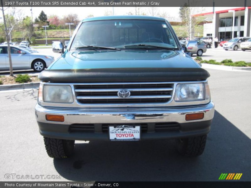 Sierra Green Pearl Metallic / Gray 1997 Toyota T100 Truck SR5 Extended Cab 4x4