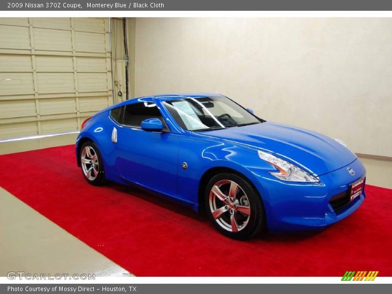 Monterey Blue / Black Cloth 2009 Nissan 370Z Coupe