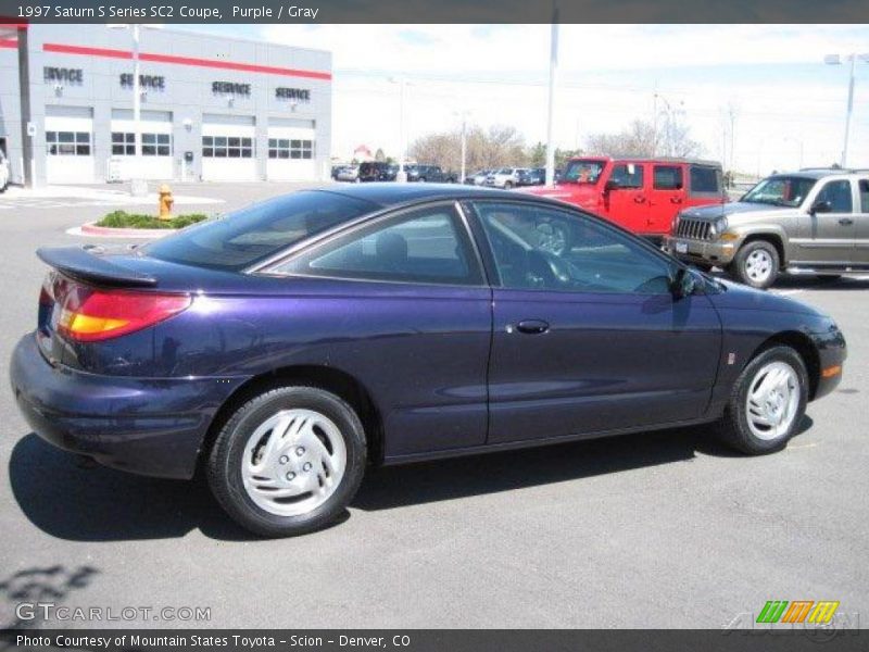 Purple / Gray 1997 Saturn S Series SC2 Coupe