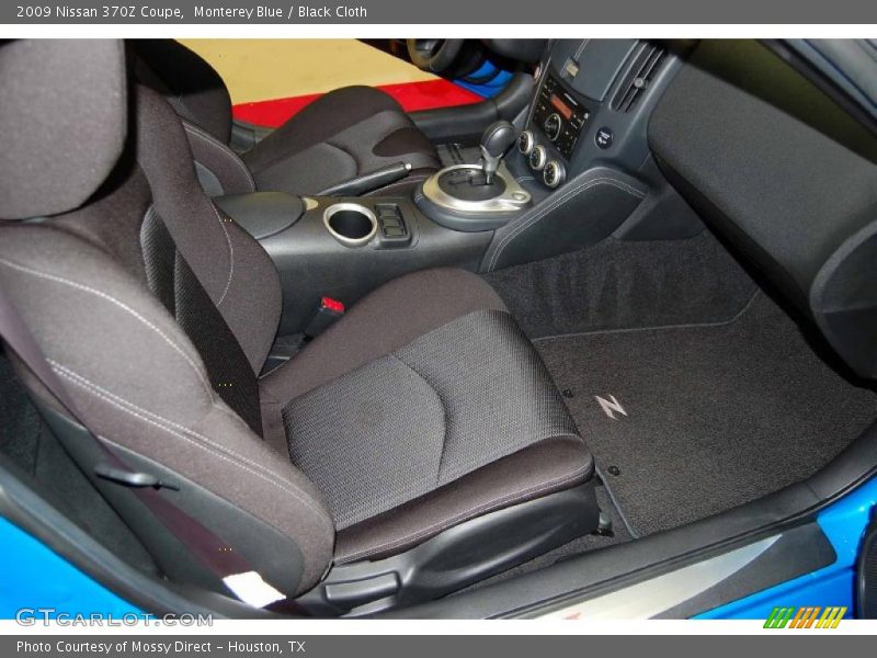 Monterey Blue / Black Cloth 2009 Nissan 370Z Coupe