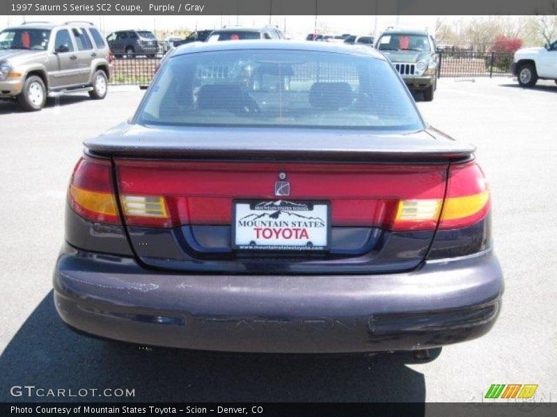 Purple / Gray 1997 Saturn S Series SC2 Coupe
