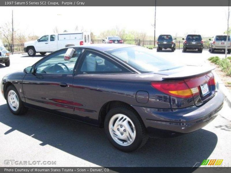 Purple / Gray 1997 Saturn S Series SC2 Coupe