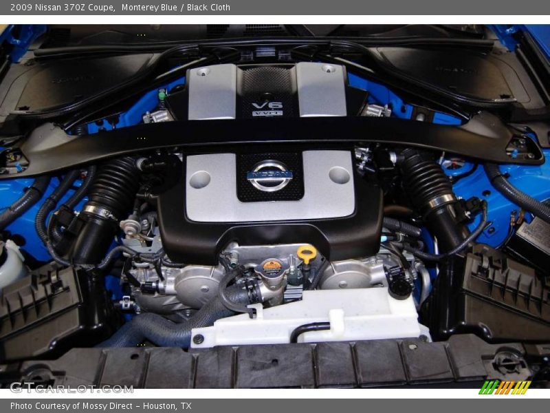Monterey Blue / Black Cloth 2009 Nissan 370Z Coupe