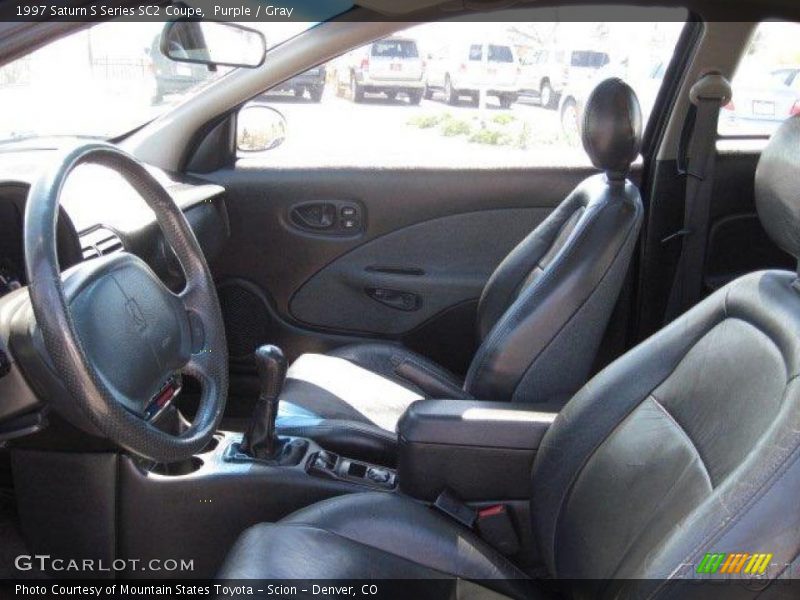 Purple / Gray 1997 Saturn S Series SC2 Coupe