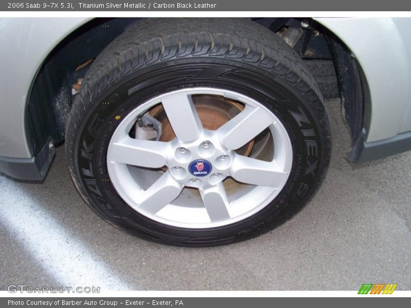 Titanium Silver Metallic / Carbon Black Leather 2006 Saab 9-7X 5.3i
