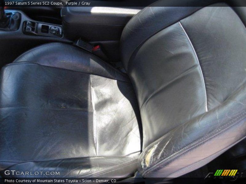 Purple / Gray 1997 Saturn S Series SC2 Coupe
