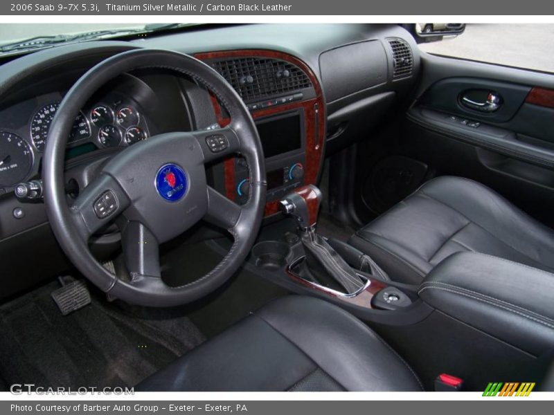 Titanium Silver Metallic / Carbon Black Leather 2006 Saab 9-7X 5.3i